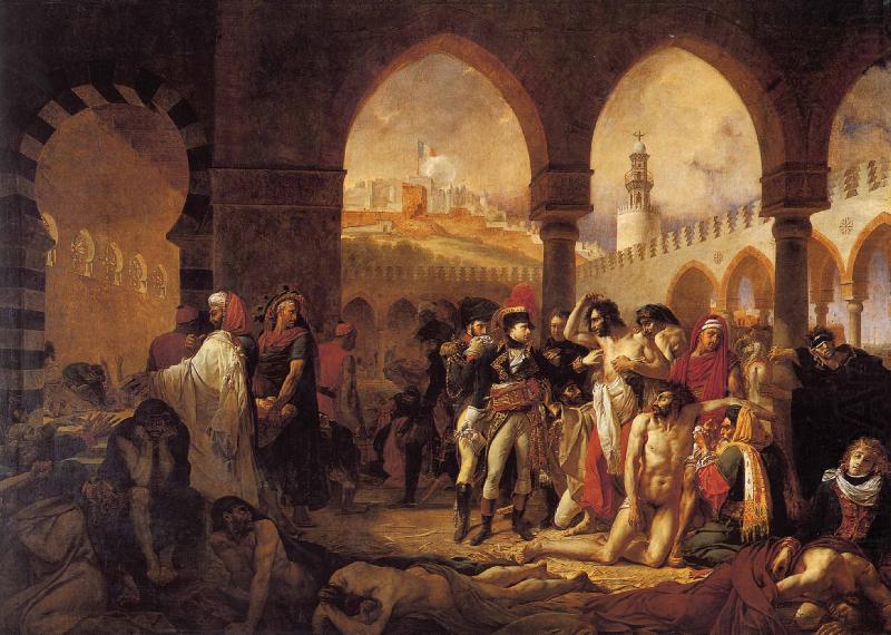Bonaparte Visiting the Plague Victims of Jaffa, antoine jean gros